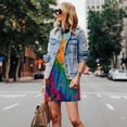 thumbnail image 4 of Disketp Colorful Parrot Jungle Dream A para Vestido sin Mangas para Mujeres, Vestidos de Verano para Mujeres, Casual y Holgado para la Playa, 4 of 7