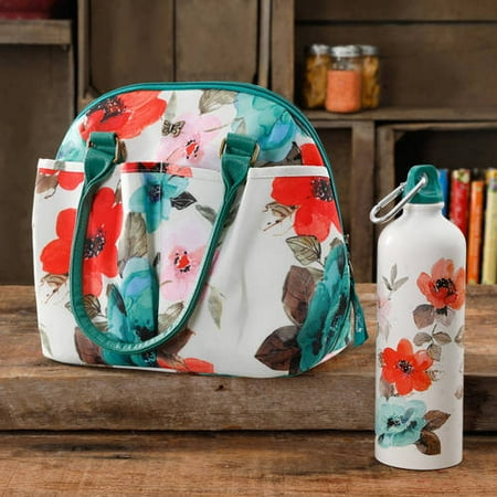 The Pioneer Woman Lunch Tote with Water Bottle, Multiple Colors