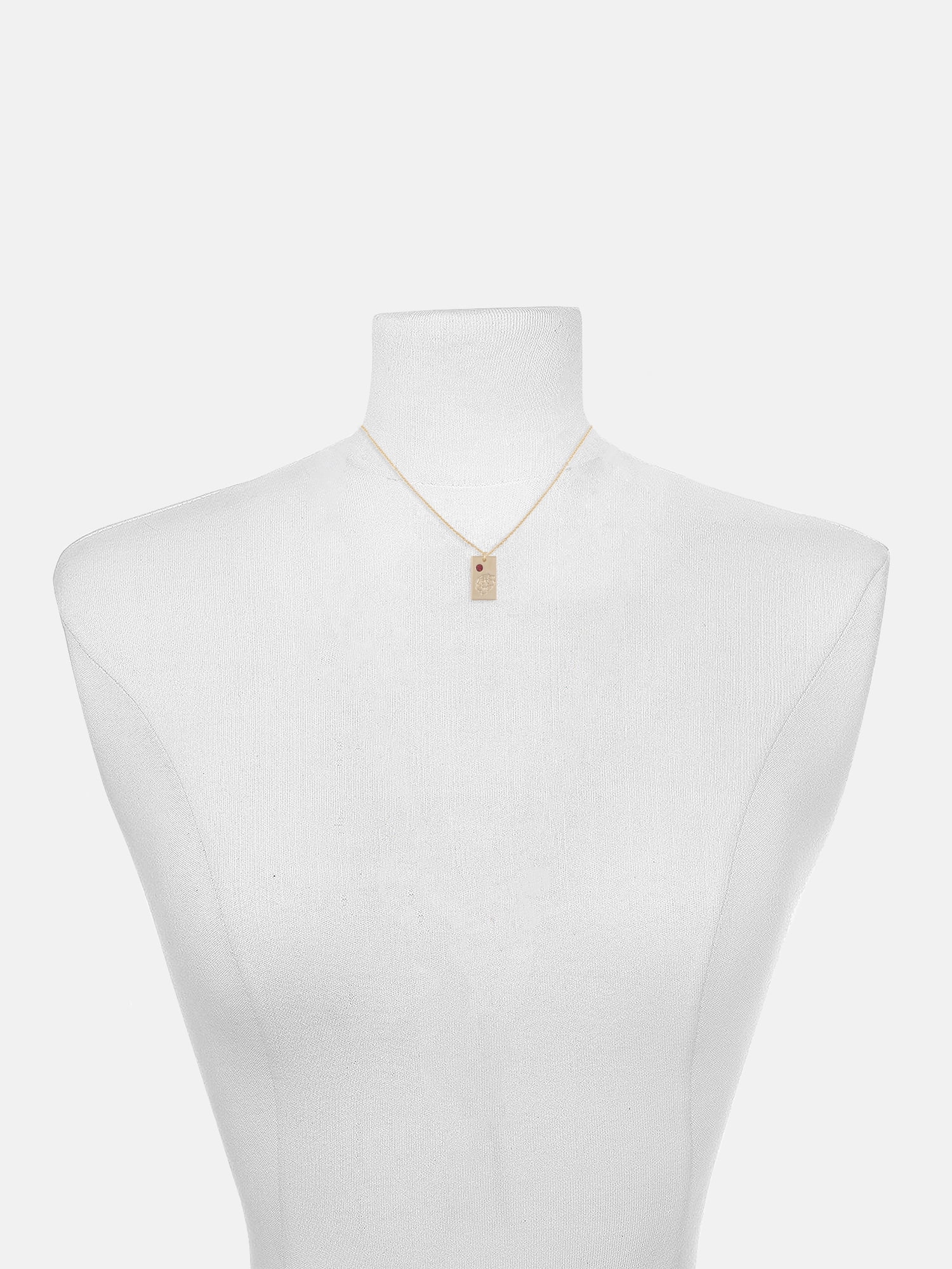 Time and Tru Women's Goldtone Necklace, January Birthstone