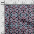 thumbnail image 1 of oneOone Tissu Polyester Lycra Imprimé Géométrique Ikat 1 Yard 56 Pouces de Large, 1 of 4