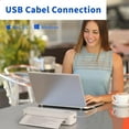 thumbnail image 4 of JADENS School Supplies Wireless Portable Printer for Travel, Bluetooth Thermal Printer, Compact Inkless Printer Compatible with Android, iOS and Laptop for Office Home, Support 8.5'' x 11'' US Letter, 4 of 8