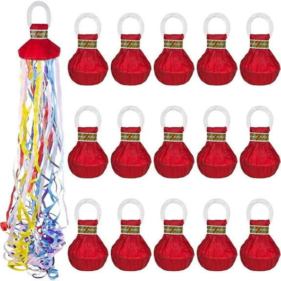 MOMOJIA 15pcs Festival Throwing Streamers for Parties Weddings Birthdays Quick Cleanup Paper Made