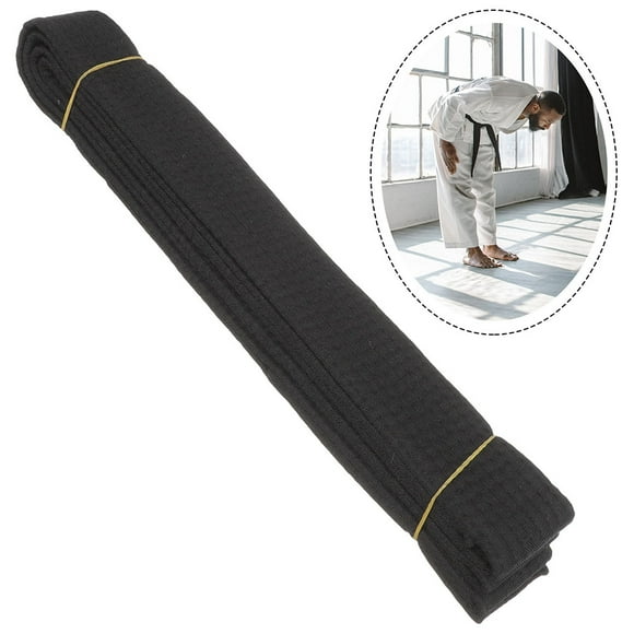 Minkissy Karate Training Equipment Adjustable Belt Black Jute Competitions 1Pcs