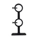 thumbnail image 1 of Juego de 2 soportes para barra de cortina, ganchos dobles para sala de estar, dormitorio, soportes para barra de cortina, negro, 13,8*6,5*2,5 cm TUNC Sencillez, 1 of 3