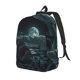 thumbnail image 1 of Balery Moonlit Night Sky Shark Mochila Clásica Impresa Básica para Viaje, Mochila Escolar Resistente al Agua, Mochila de Lona con Correas Ajustables-Medium, 1 of 5