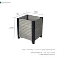 thumbnail image 4 of Everbloom E211719G Corner Planter Box Raised Garden Bed Gray 19" L x 17" W x 21" H, 4 of 7