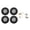 Silver, variant on YAHHU 4 PCS RC Wheels and Tires Aluminum Alloy Fits for TRAXXAS 1/18 TRX4M Remote Control Car Black