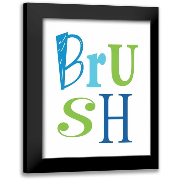 Robinson, Tamara 20x24 Black Modern Framed Museum Art Print Titled - Nautical Brush