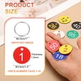 thumbnail image 2 of 10PCS Number Tags 1-10, Number Key Tags Plastic Numbered Tags Key Tags Keychain with Key Rings for Organizer Field Sales Hangers Clothes Labels ID Tag, Red, 2 of 6