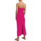 thumbnail image 4 of VISgogo Vestido Delgado para Mujer Color Sólido Cruzado Hombro Diseño Punto Versátil Elegante Vestido de Cóctel VISgogo moda, 4 of 9