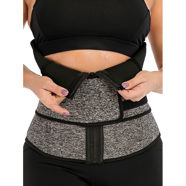 Shcke Waist Trainer For Women Weight Loss Sauna Sweat Belt Waist Trimmer Sweat Body Shaper Girdle Waist Cincher Walmart Com Walmart Com