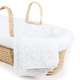 Tadpoles Twisted Fur Moses Basket and Bedding Set, White