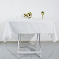 thumbnail image 7 of BalsaCircle 54" x 54" White Cotton Square Tablecloth Reception Catering Dining Table Linens, 7 of 7