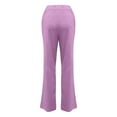 thumbnail image 2 of Zpanxa Wonens Joggers Pants Casual Pants Yoga Pants Quick-Drying Trousers Wide Leg Pants Straight Long Pants Trousers Work Cargo Casual Pants Pink L, 2 of 4