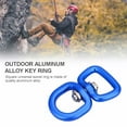 thumbnail image 2 of Swivel Ring, Buckle Hardware Square Aluminum Alloy Practical Universal  For Outdoor Use, 2 of 8