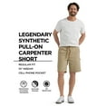 thumbnail image 2 of Lee® Men's Legendary Synthetic Pull-On Carpenter Short with Elastic Wasitband, 2 of 10