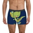 thumbnail image 4 of Wukai Dino Playing Roller Skate Print Men’s Underwear Breathable Boxer Briefs,&nbsp;Moisture Wicking & Breathable-X-Large, 4 of 7