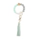 thumbnail image 1 of Pulsera con cuentas de silicona, llavero, pulsera con cuentas de silicona, llavero con borla de cuero para mujer, pulsera con cuentas de silicona, llavero, pulsera elástica, llavero con, 1 of 2
