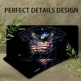 thumbnail image 4 of Patriotic Eagle T shirt Funny Personalized License Plate Rust-proof Stainless Steel Metal License Plate Suitable For Men And Women 12.2" x 6.2", 4 of 7