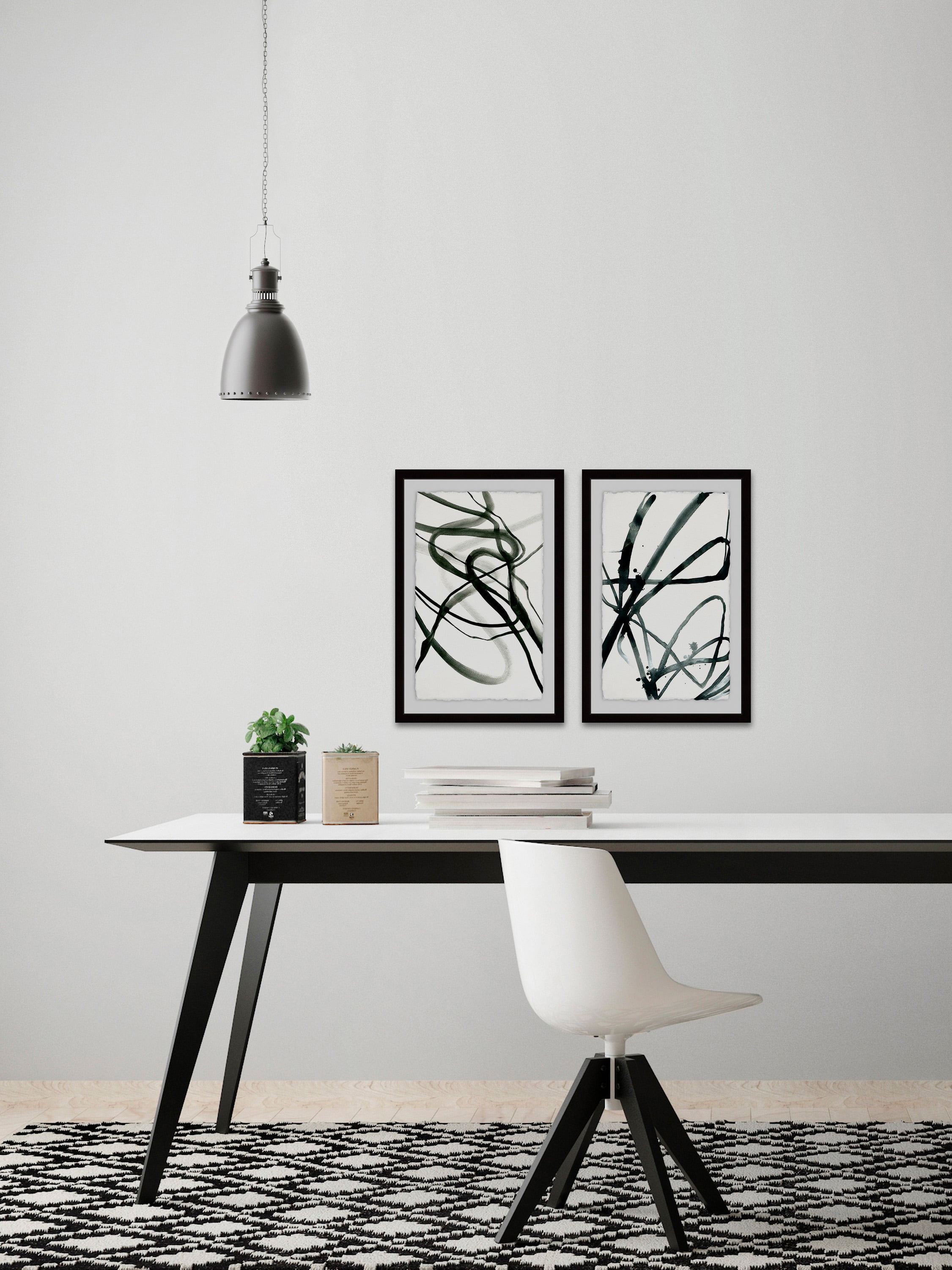 Marmont Hill Toxic Lines Diptych, 12" x 16"