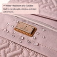 thumbnail image 3 of BabbleRoo Diaper Bag Backpack, Travel Backpack, Pacifier Case & Stroller Straps, Multifunction, Waterproof, Unisex – Pink, 3 of 12