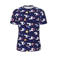 thumbnail image 5 of Wukai Lama in Space Print Men's Short-Sleeved Mesh T-Shirt,Quick-Dry Short Sleeve Workout T-Shirt-XX-Large, 5 of 8