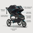 thumbnail image 6 of Baby Jogger Summit X3 Double Jogging Stroller, Midnight Black, 6 of 8