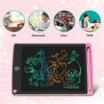 thumbnail image 4 of (Rosa) 1 tablero de escritura LCD colorido de 8,5", tablero de dibujo gráfico, tablero de escritura con teclas, tablero de dibujo para garabatos, juguetes para niños, regalo para niños y niñas, 4 of 5