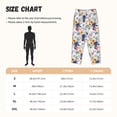 thumbnail image 2 of Salouo Lilies Flowers Print Women's Pajama Pants Casual Loose Sweatpants PJs Flowy Pants Drawstring Palazzo for Women Wide Leg Pants Lounge Pajama -Small, 2 of 8