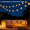 thumbnail image 2 of FANHAO 100 Bulbs Solar String Lights, Solar Powered with 8 Modes for Garden, Outdoor, Backyard, 2 of 7