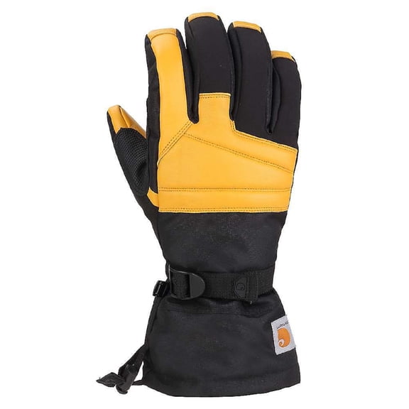 Open Box Carhartt Cold Snap Insulated Waterproof Work Gloves for Men Black Barley M