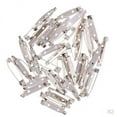 thumbnail image 1 of 200 Piezas De Metal Plateado Pin Artesanal Broche Trasero Broche Pines De Seguridad Bar Pin Finding, 1 of 8