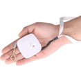 thumbnail image 1 of Retractable Dog Leash for Small Dogs Cats up to 11lbs with 6.5ft Anti-Pull Strong Nylon Tape, Hands Free, Mini and Portable Walking Leash with Wrist Strap, One-Hand Brake, White Square, 1 of 6