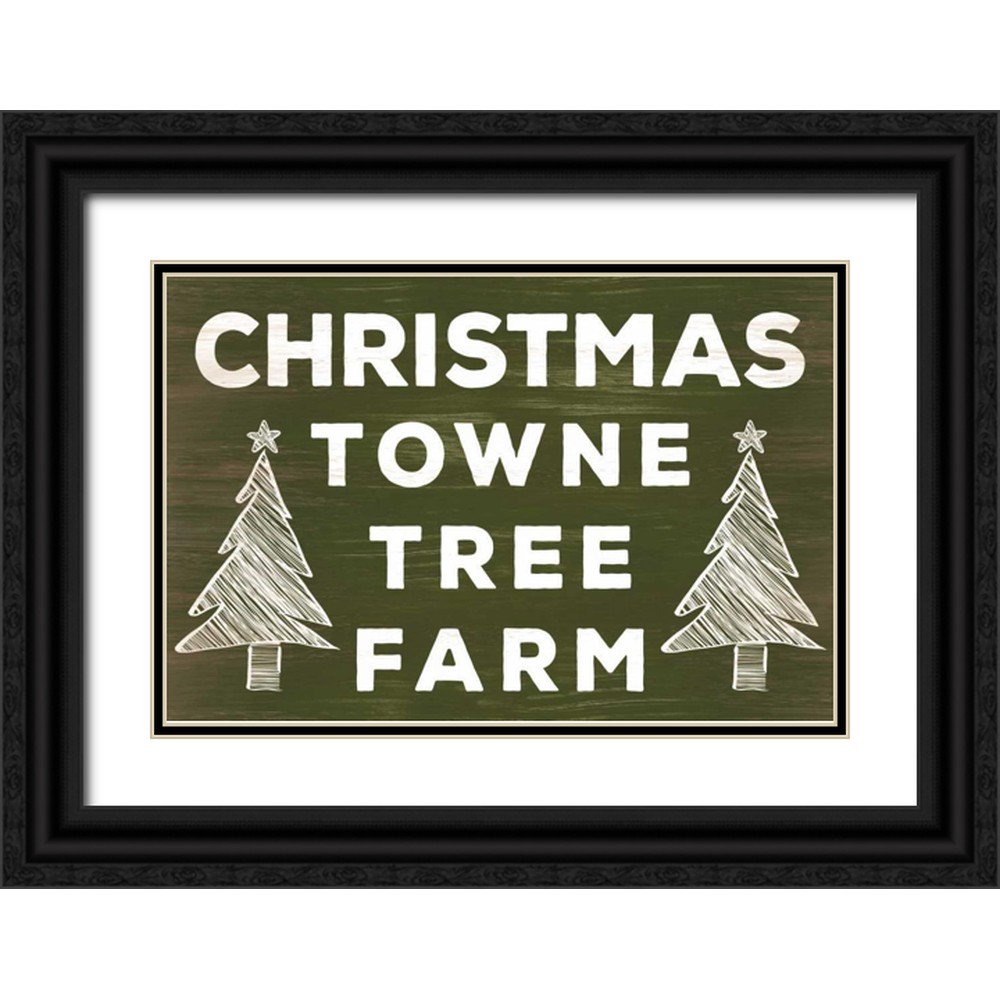 Studio Sd Graphics 14x11 Black Ornate Wood Framed with Double Matting Museum Art Print Titled - Season Sign III