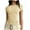 Beige, variant on Luxalzxs Spring Tops for Women 2024 Short Sleeve Solid Color Slim Fit Basics Crew Neck Casual Top Y2K Pullover T-Shirt