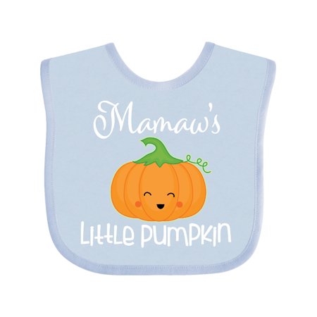 

Inktastic Mamaw Little Pumpkin Grandchild Gift Gift Baby Boy or Baby Girl Bib