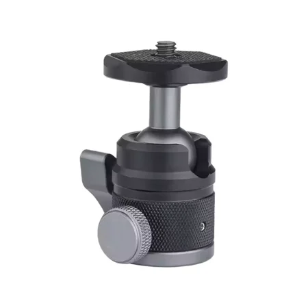 Universal 360° Ball Head for DSLR Camera, Adjustable Mount for Monopod, Tripod, Camcorder & Light Stand, Aluminum Alloy Camera Ball Head with 1/4” Screw