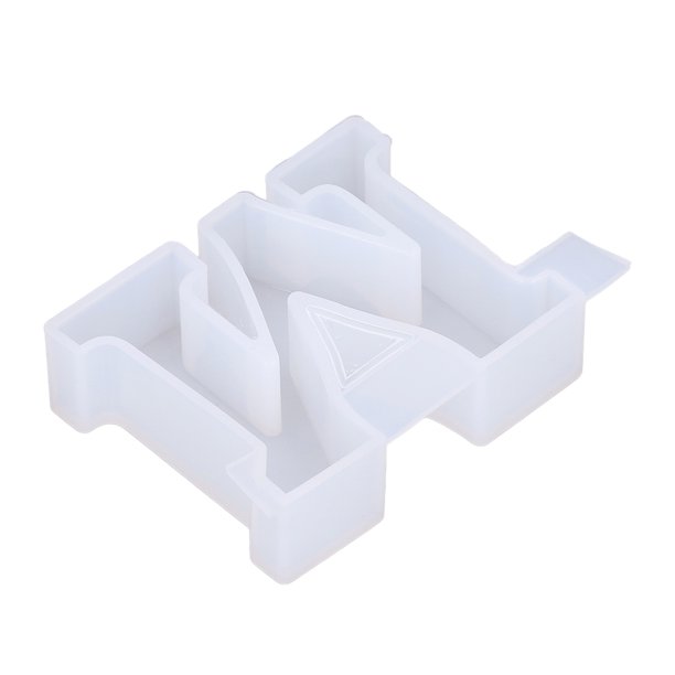 Molde de silicona con forma de letra M de superficie lisa para una decoración única de resina. Crea títulos con la letra M en inglés encantadores e impecables; ideal para adornos y regalos.