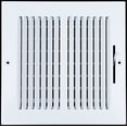 thumbnail image 3 of [2 Pack] Fits 8x8 Duct Opening 2 WAY Steel Air Supply Diffuser by Handua | Register Vent Cover Grill for Sidewall and Ceiling | White | Outer Dimensions: 9.75" X 9.75", 3 of 8
