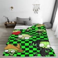 thumbnail image 4 of Invader Zim Fleece Blanket Super Soft Cozy Throw Blanket 80"X60", Lightweight Fuzzy Comfy Flannel Blanket Warm Plush Throw Blankets For Couch, Sofa, Bed, 4 of 8