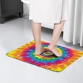 thumbnail image 4 of Yellow Tie Dye Spiral Pattern Flannel Non Slip Door Rugs,Washable Door Mats Indoor,Decorative Door Mats,Dirt-Resistant and Absorbent Doormat for Entrance,Bedroom,Kitchen,Bathroom,23.5x16in(60x40cm), 4 of 5