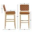 thumbnail image 5 of Steve Silver Reid Sand and Camel Pair of 2 Upholstered Bar Stools, 5 of 5