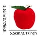 thumbnail image 3 of Red Flocked Apples Pendant Christmas Tree Ornaments Christmas Party Decoration Hanging Home Mall Bar Christmas Tree Decorations 6 Pack, 3 of 6