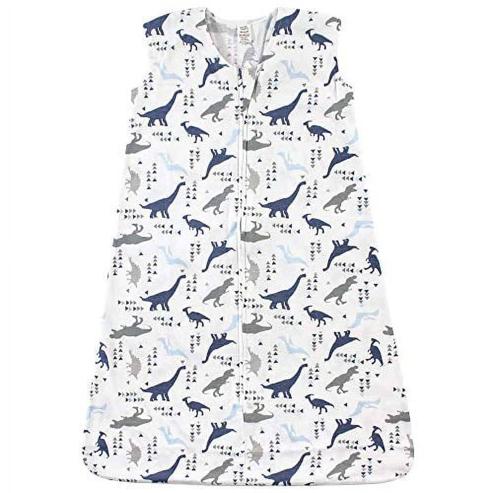 Touched by Nature Baby Boy Organic Cotton Sleeveless Wearable Sleeping Bag, Sack, Blanket, Dino, 18-24 Months