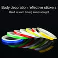 thumbnail image 4 of Cheers.US 1 Roll Reflective Tapes 7 Colors Safety Reflective Warning Stickers Waterproof Outdoor Bicycle Rim Reflector Tape Thin Reflective Sticker Rolls for Bikes Bicycles Motorcycle Decoration, 4 of 7