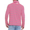 thumbnail image 3 of INSPIRE CHIC Striped Turtleneck T-Shirt for Men's Long Sleeves Pullover Stripes T Shirt 2XL Red White, 3 of 5