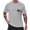 Gray, variant on Vedolay Casual Tops For Men T-Shirt Men Short Sleeve Tops,Khaki XXL