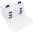 thumbnail image 6 of Large Plastic Tackle Box Storage Organizer Box 3700 with adjustable dividers 4 PACK tackle tray, 6 of 7