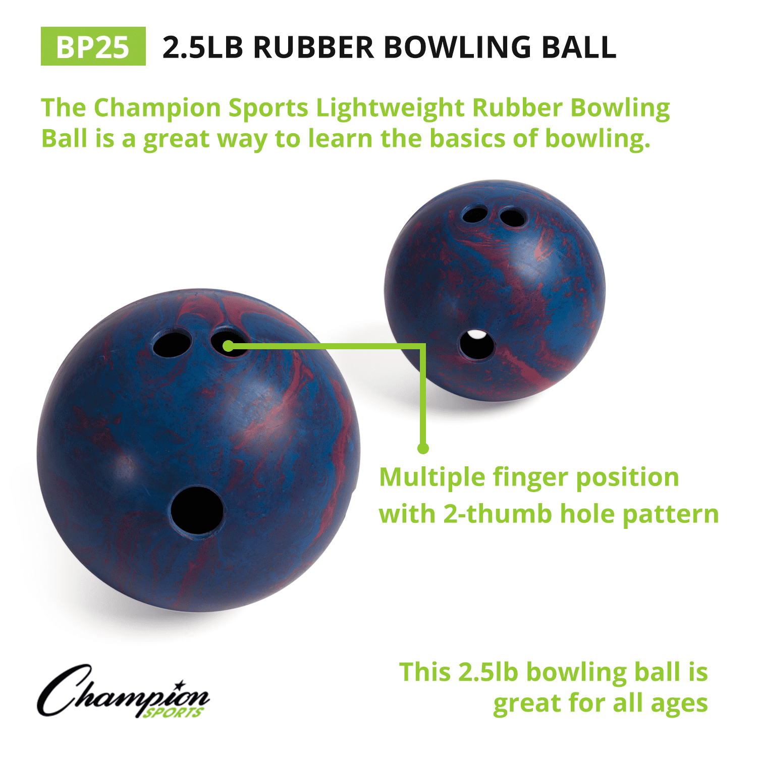 Champion - Brandclub - Champion Sports Rubber Bowling Ball