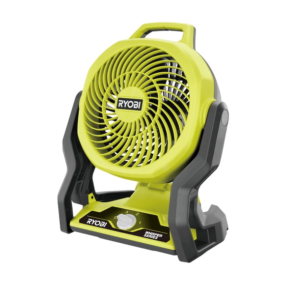 Ventilador RYOBI RF18-0 ONE+ inalámbrico de 3 velocidades, 18 V, Whisper Hyper Green